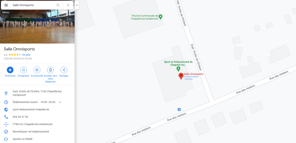 map salle